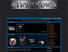 Tablet Screenshot of hardaxe.net